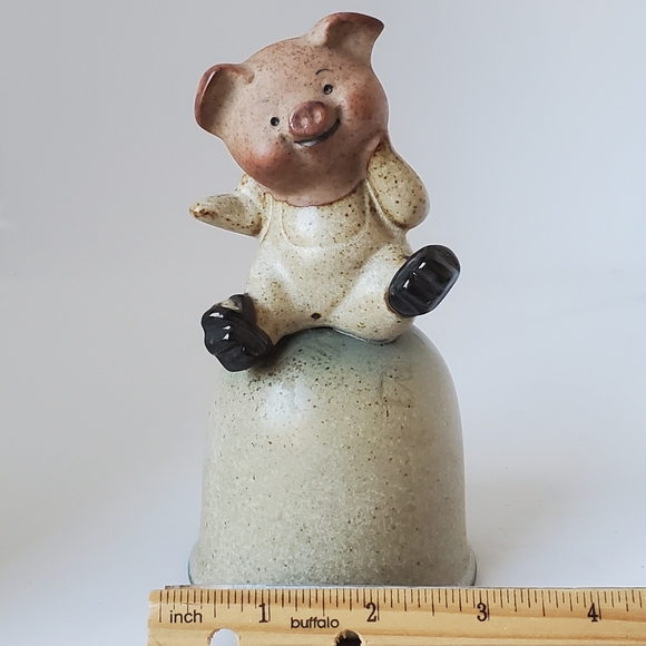 Stoneware Piggy Bell Vintage made in Japan Pig Collectible - Picture 10 of 10